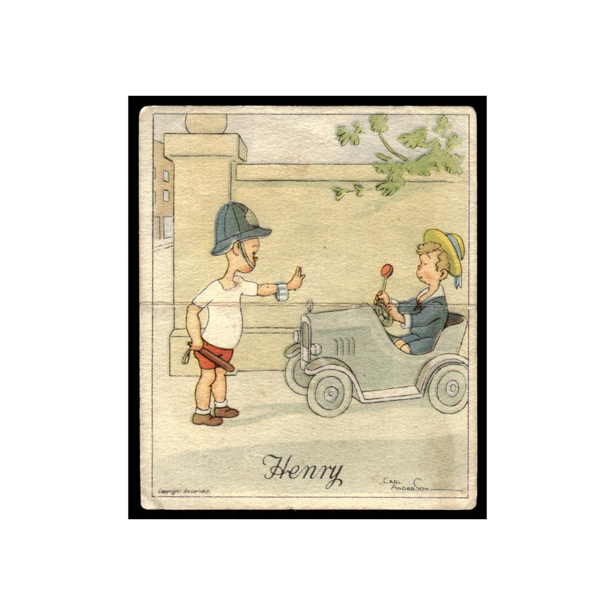Henry 1936 Kensitas House 2nd Series #2 Tobacco Card Poor