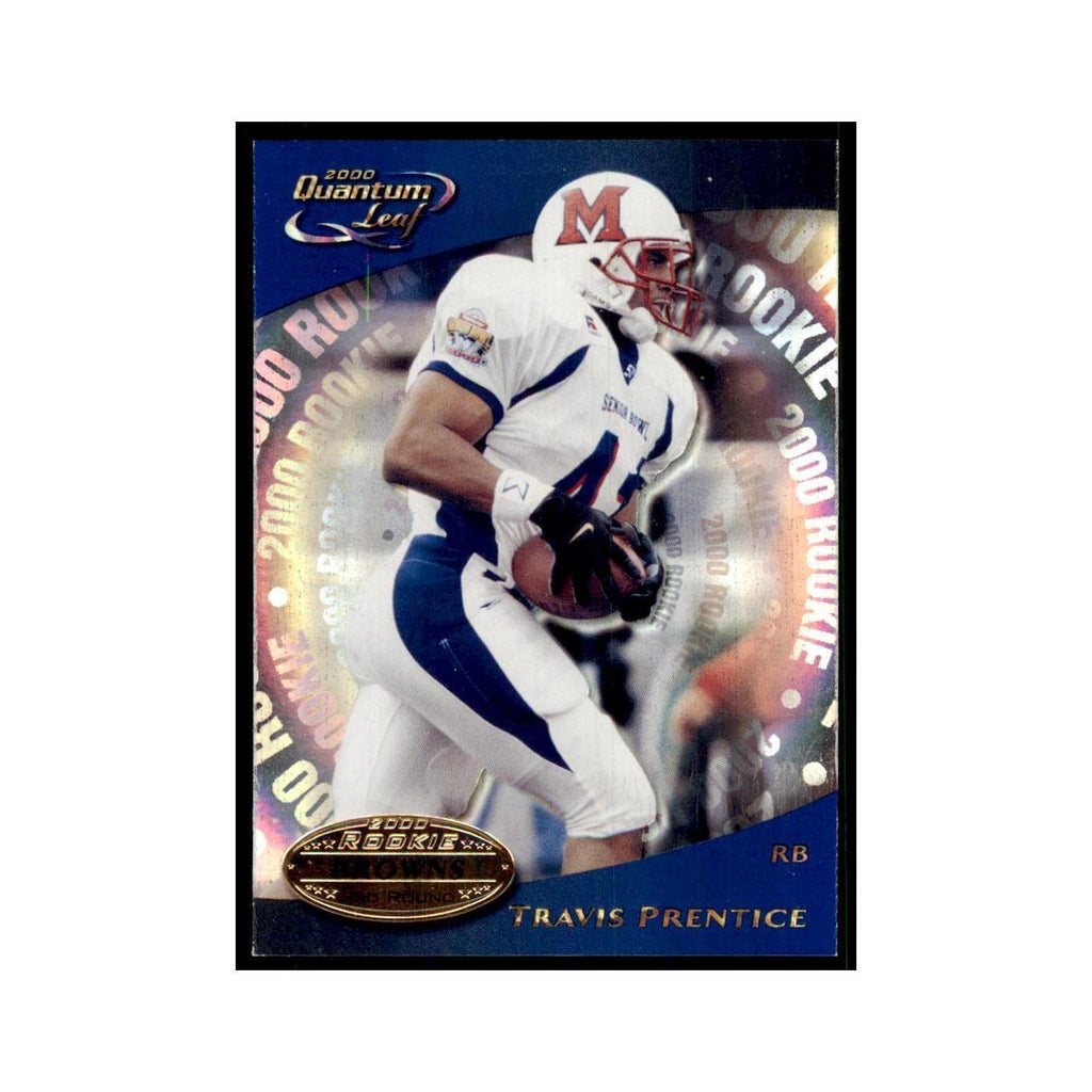 Travis Prentice Rookie 2000 Quantum Leaf #324 Football Cards Football Card NM
