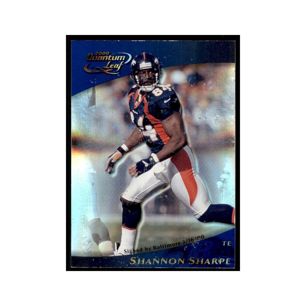 Shannon Sharpe 2000 Quantum Leaf #87 Football Cards Football Card NM