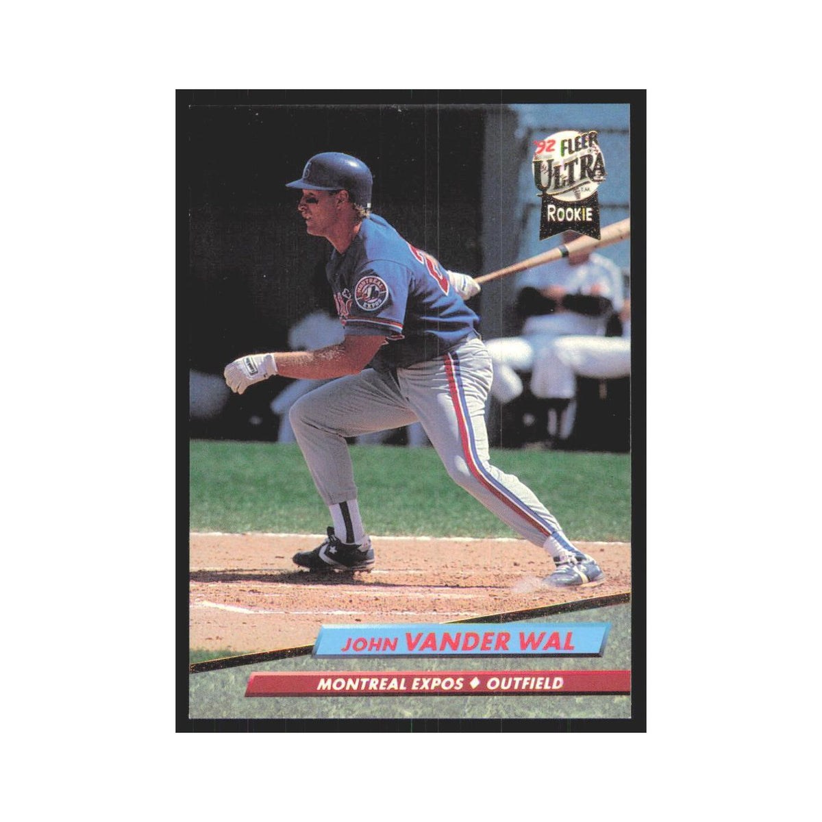 John Vander Wal Rookie 1992 Fleer Ultra #523 Montreal Expos Baseball Card NM