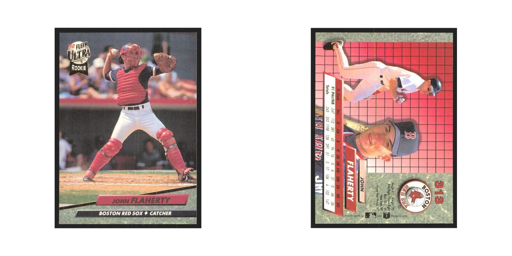 John Flaherty Rookie 1992 Fleer Ultra #313 Boston Red Sox Baseball Card NM