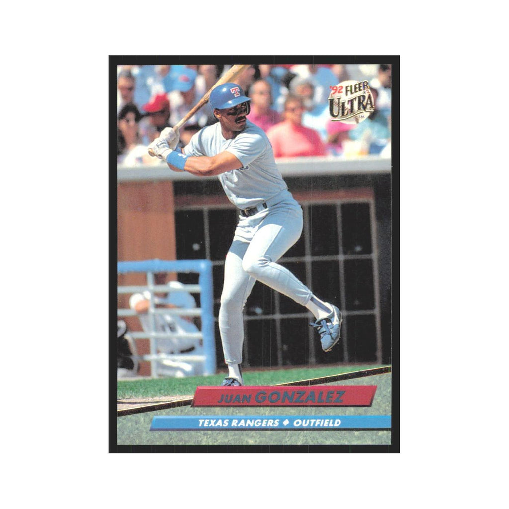 Juan Gonzalez 1992 Fleer Ultra #132 Texas Rangers Baseball Card NM