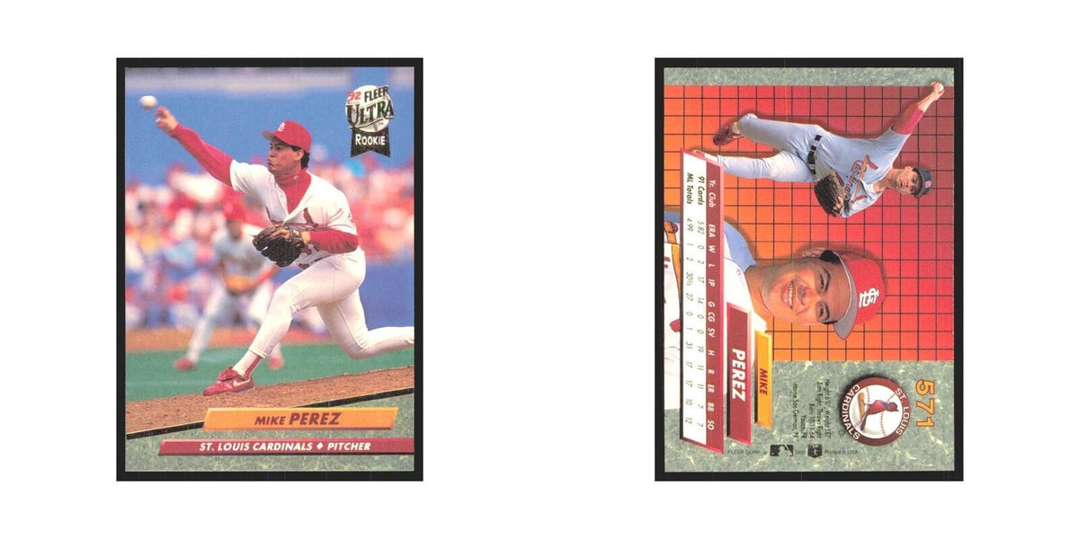 Mike Perez 1992 Fleer Ultra #571 St. Louis Cardinals Baseball Card NM