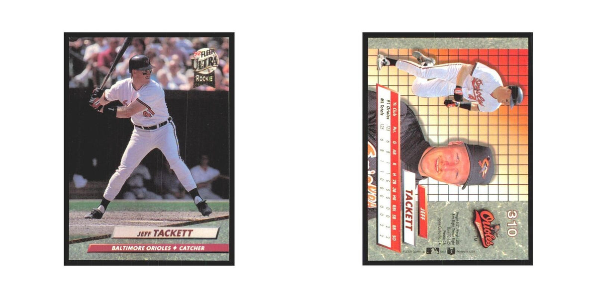 Jeff Tackett 1992 Fleer Ultra #310 Baltimore Orioles Baseball Card NM