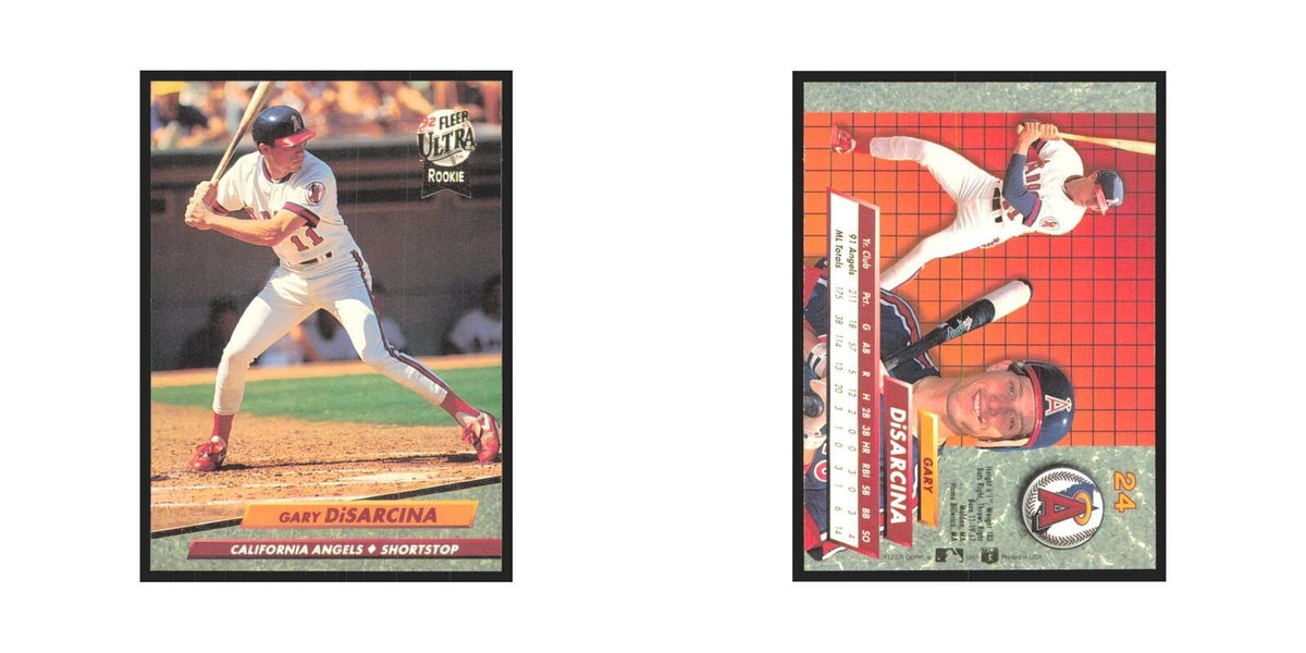 Gary DiSarcina Rookie 1992 Fleer Ultra #24 California Angels Baseball Card NM
