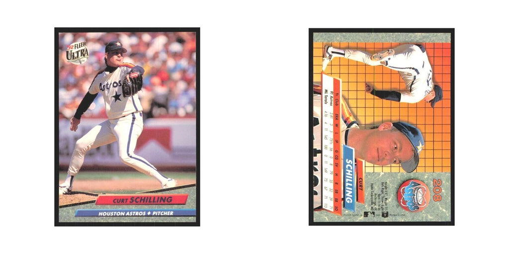 Curt Schilling 1992 Fleer Ultra #208 Houston Astros Baseball Card NM