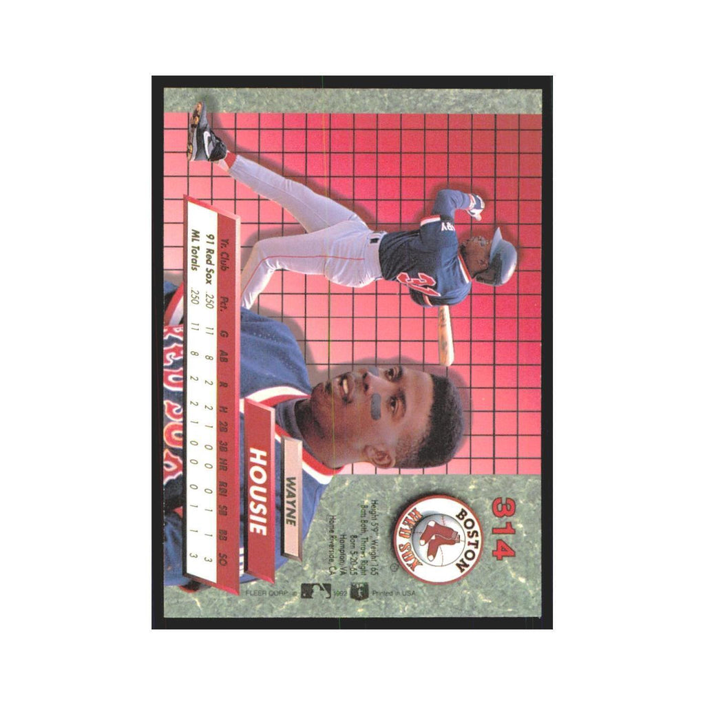 Wayne Housie Rookie 1992 Fleer Ultra #314 Boston Red Sox Baseball Card NM