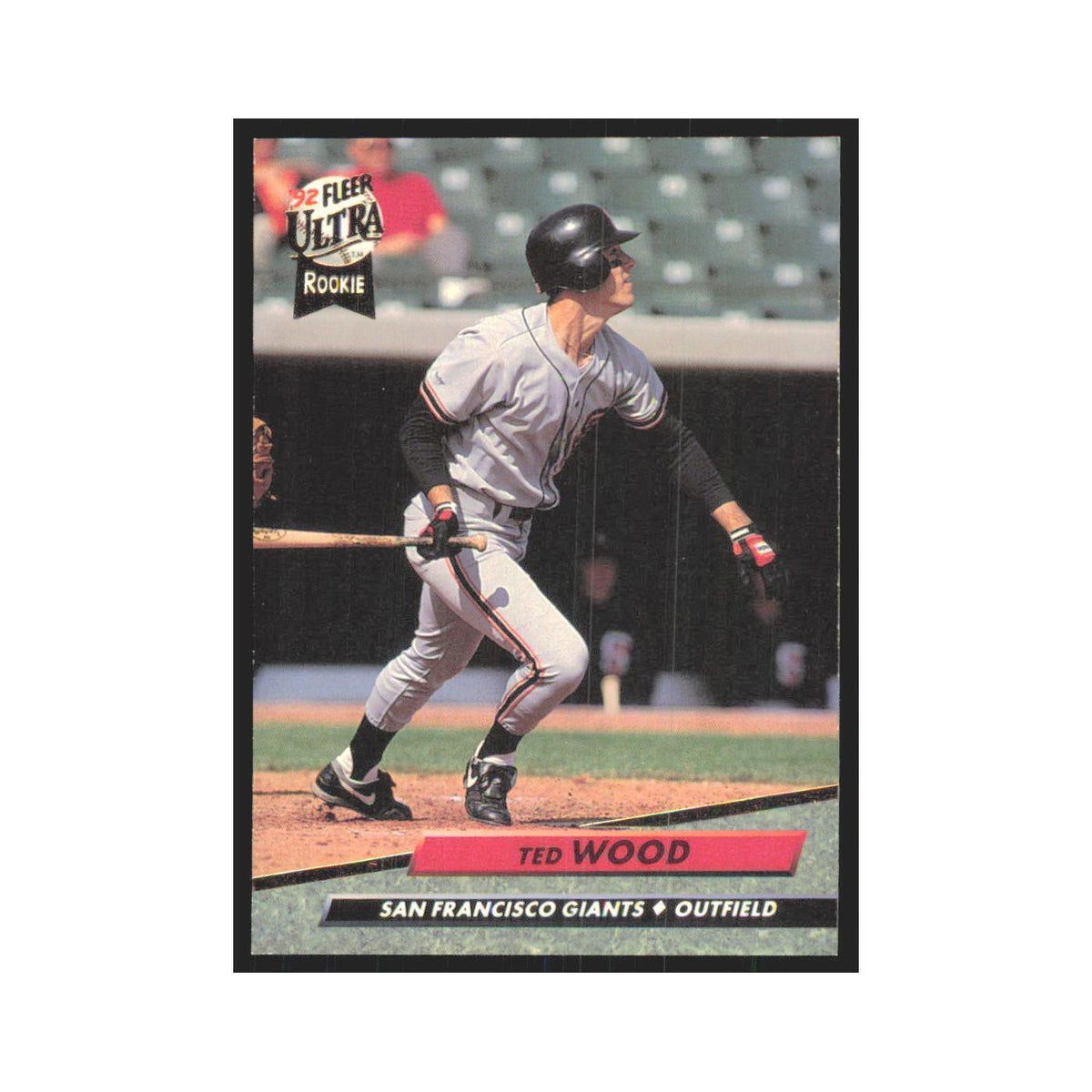 Ted Wood Rookie 1992 Fleer Ultra #597 San Francisco Giants Baseball Card NM