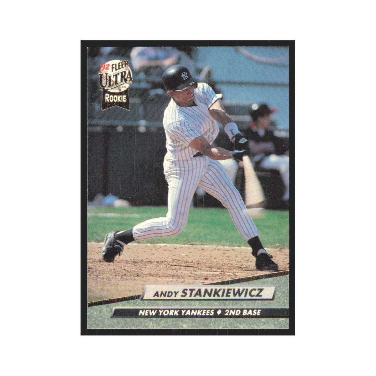 Andy Stankiewicz Rookie 1992 Fleer Ultra #415 New York Yankees Baseball Card NM