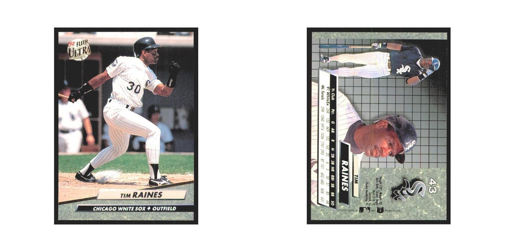 Tm Raines 1992 Fleer Ultra #43 Chicago White Sox Baseball Card NM