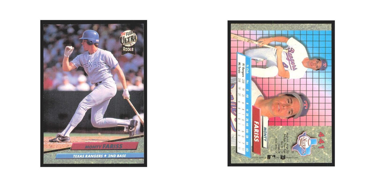 Monty Fariss Rookie 1992 Fleer Ultra #441 Texas Rangers Baseball Card NM