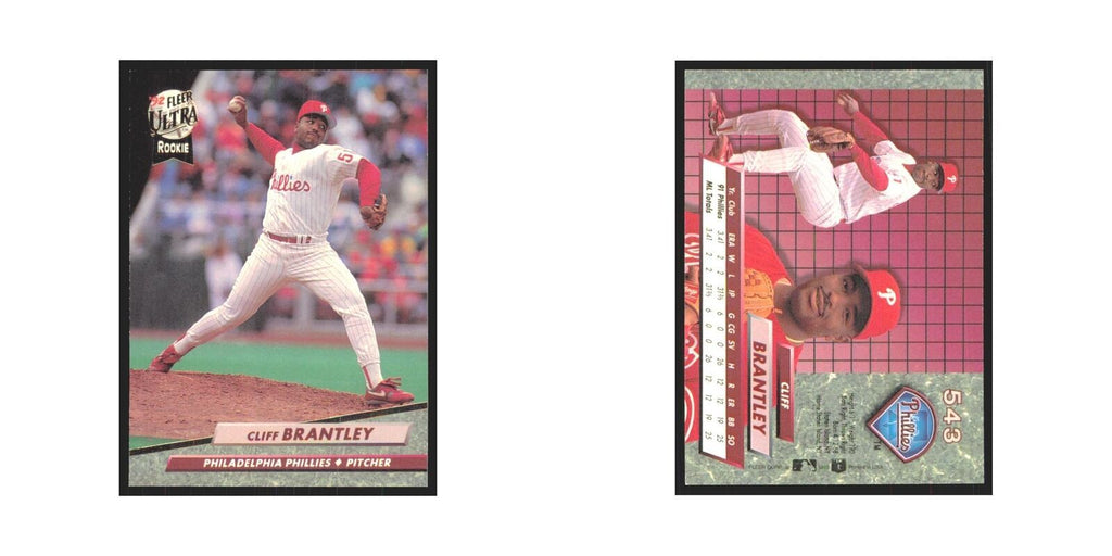 Cliff Brantley Rookie 1992 Fleer Ultra #543 Philadelphia Phillies NM