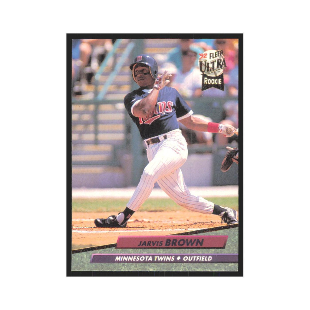 Jarvis Brown Rookie 1992 Fleer Ultra #394 Minnesota Twins Baseball Card NM