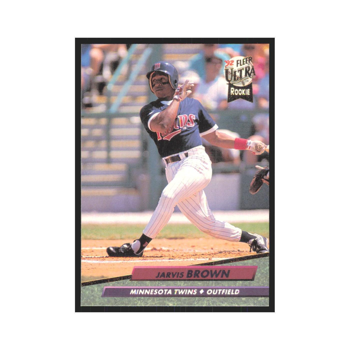 Jarvis Brown Rookie 1992 Fleer Ultra #394 Minnesota Twins Baseball Card NM