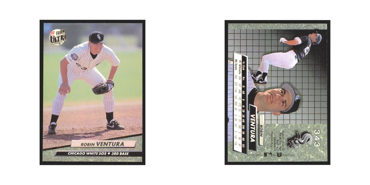 robin Ventura 1992 Fleer Ultra #343 Chicago White Sox Baseball Card NM