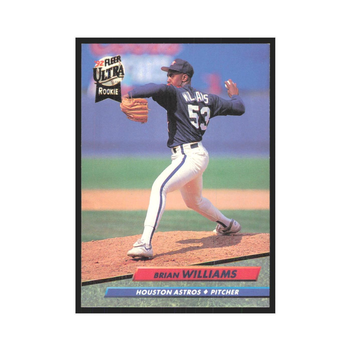 Brian Williams Rookie 1992 Fleer Ultra #498 Houston Astros Baseball Card NM