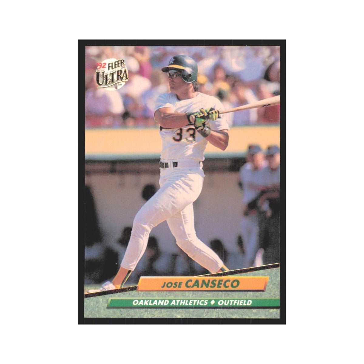 Jose Canseco 1992 Fleer Ultra #110 Oakland Athletics Baseball Card NM