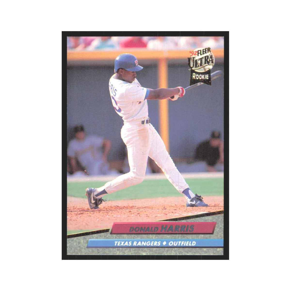 Donald Harris Rookie 1992 Fleer Ultra #443 Texas Rangers Baseball Card NM