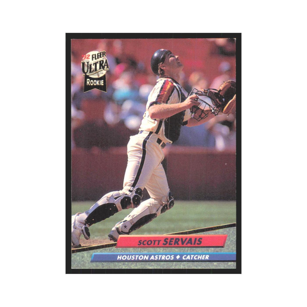 Scott Servais Rookie 1992 Fleer Ultra #496 Houston Astros Baseball Card NM