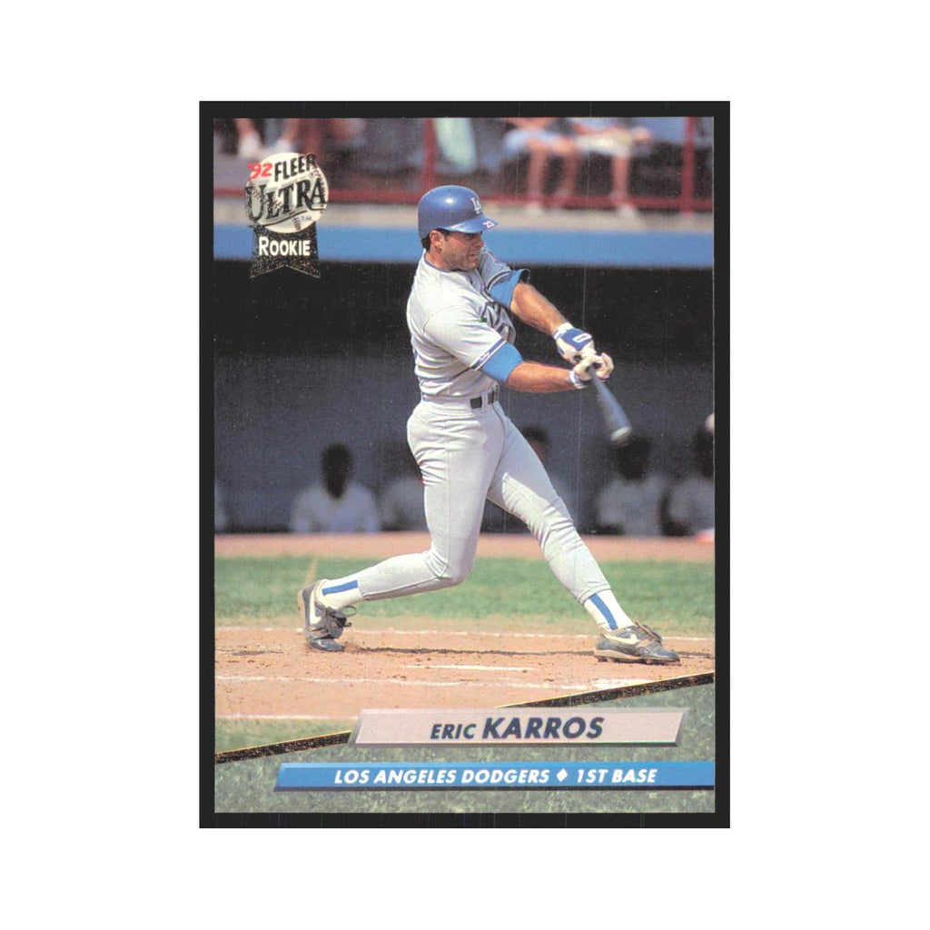 Eric Karros Rookie 1992 Fleer Ultra #508 Los Angeles Dodgers Baseball Card NM