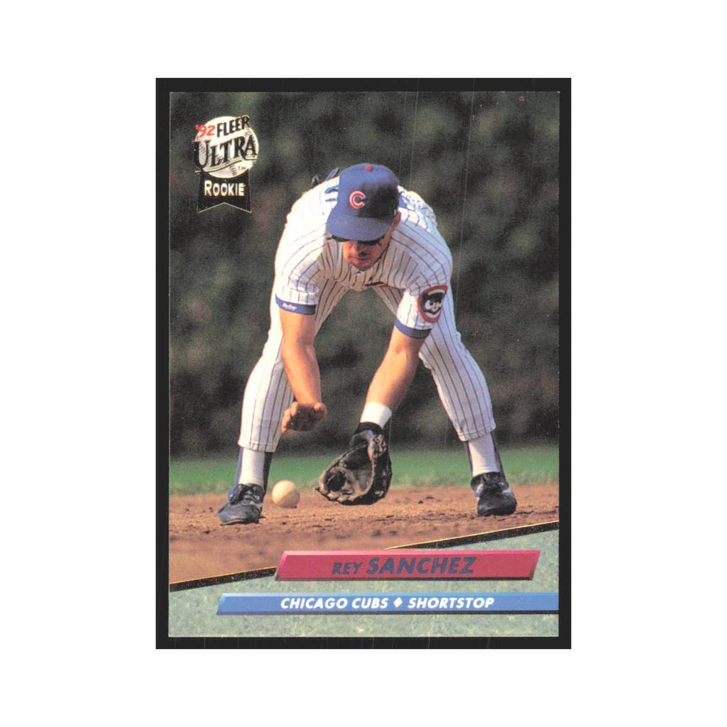 Rey Sanchez Rookie 1992 Fleer Ultra #180 Chicago Cubs Baseball Card NM