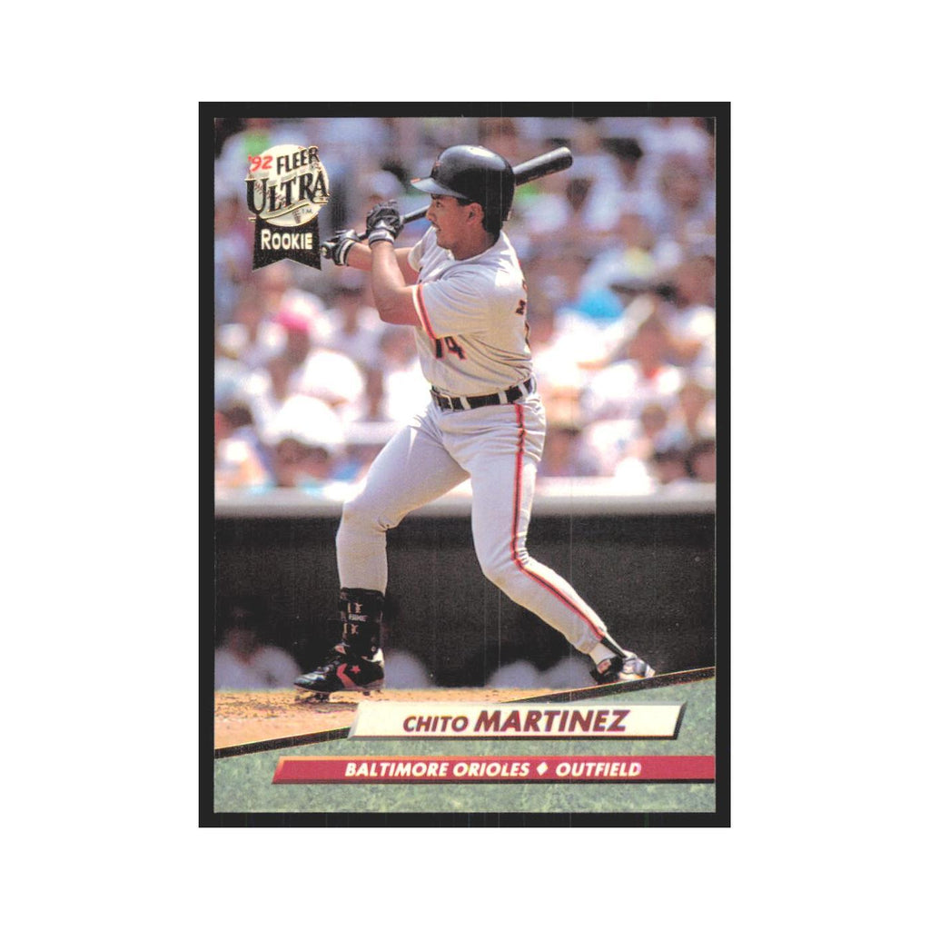Chito Martinez Rookie 1992 Fleer Ultra #7 Baltimore Orioles Baseball Card NM