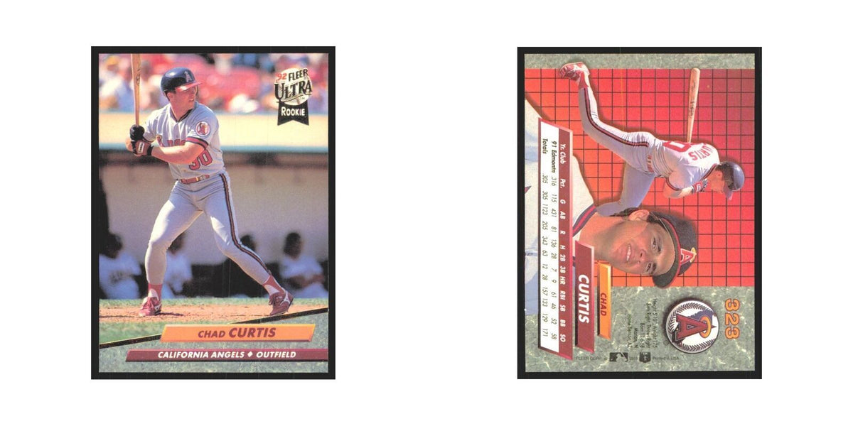 Chad Curtis Rookie 1992 Fleer Ultra #323 California Angels Baseball Card NM