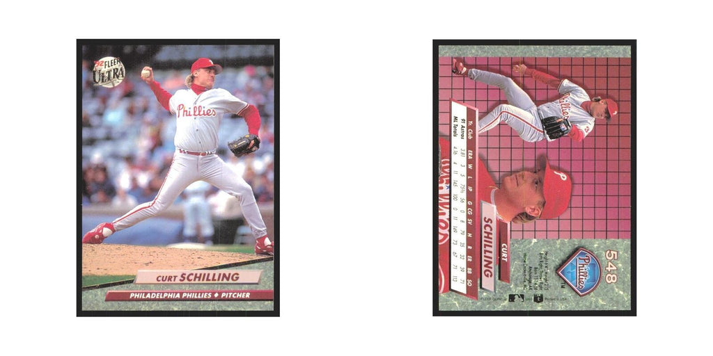 Curt Schilling 1992 Fleer Ultra #548 Philadelphia Phillies Baseball Card NM
