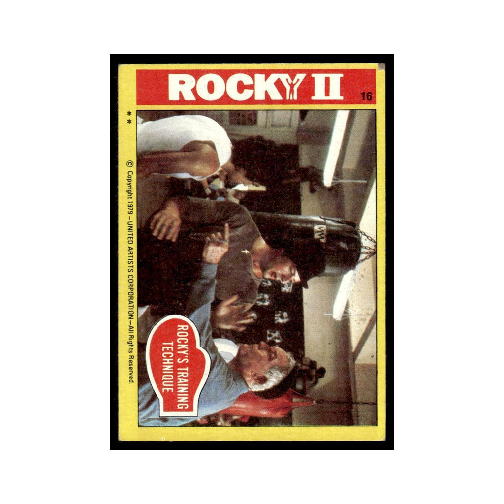 Rocky's Training Technique 1979 Rocky II #16 Trading Card VG
