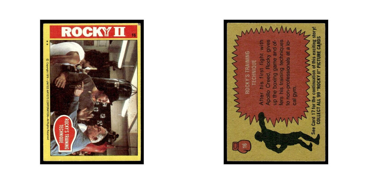 Rocky's Training Technique 1979 Rocky II #16 Trading Card VG