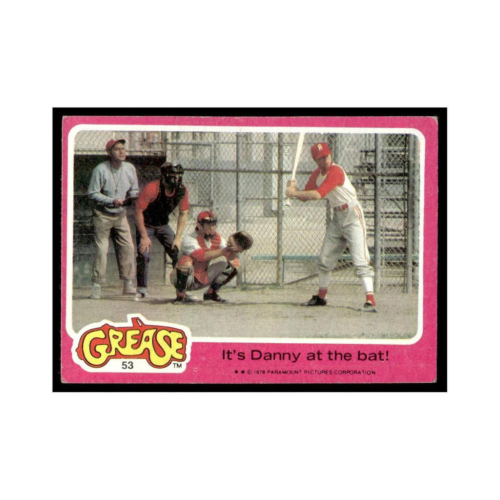 Its Danny At The Bat 1978 Grease #53 Trading Card VG