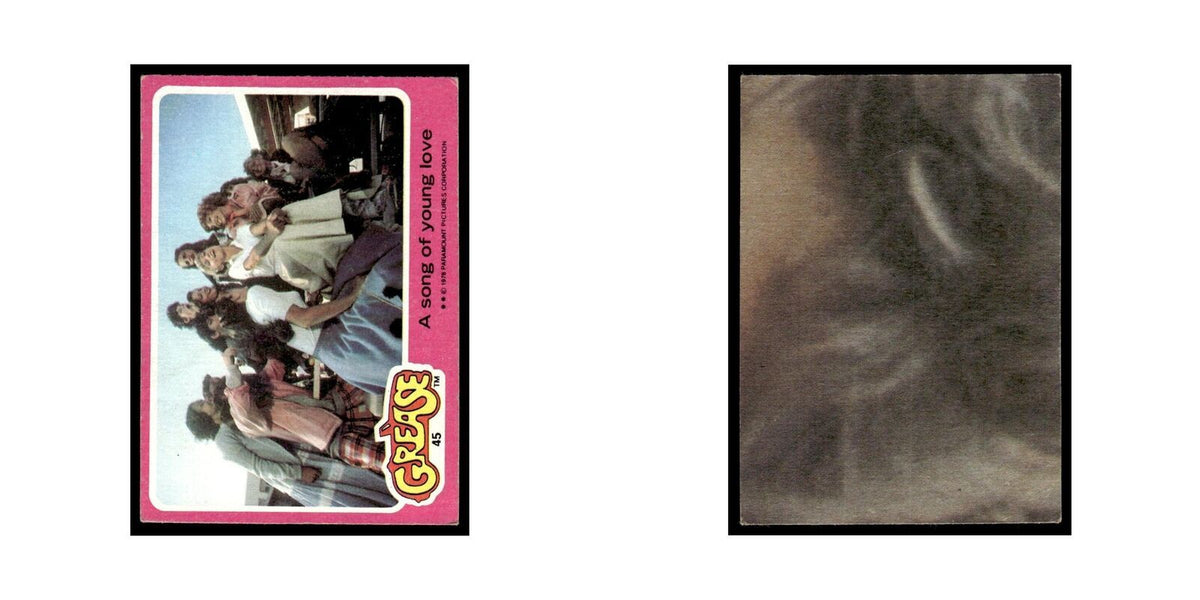 A Song of Young Love 1978 Grease #45 Trading Card VG