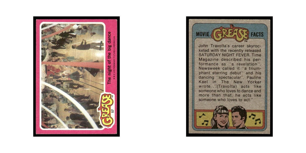 The Night of the Big Dance 1978 Grease #57 Trading Card VG