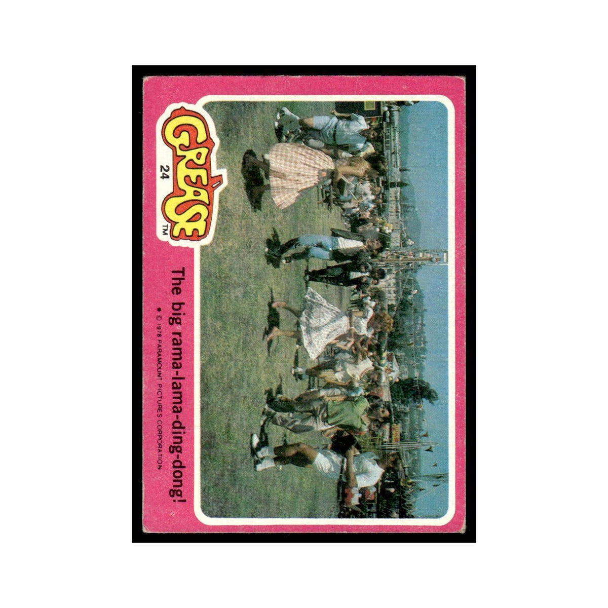 The Big Rama Lama Ding Dong 1978 Grease #24 Trading Card VG