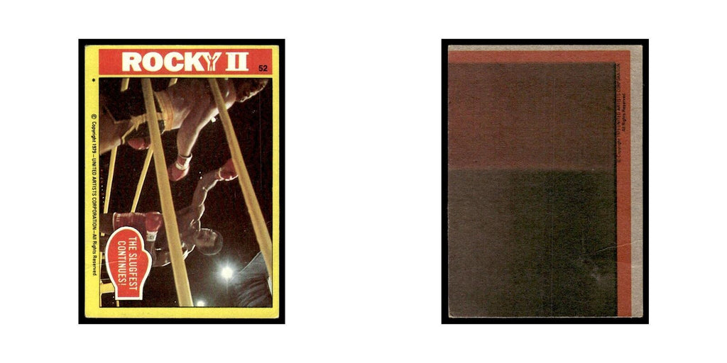 The Slugfest Continues 1979 Rocky II #52 Trading Card Poor