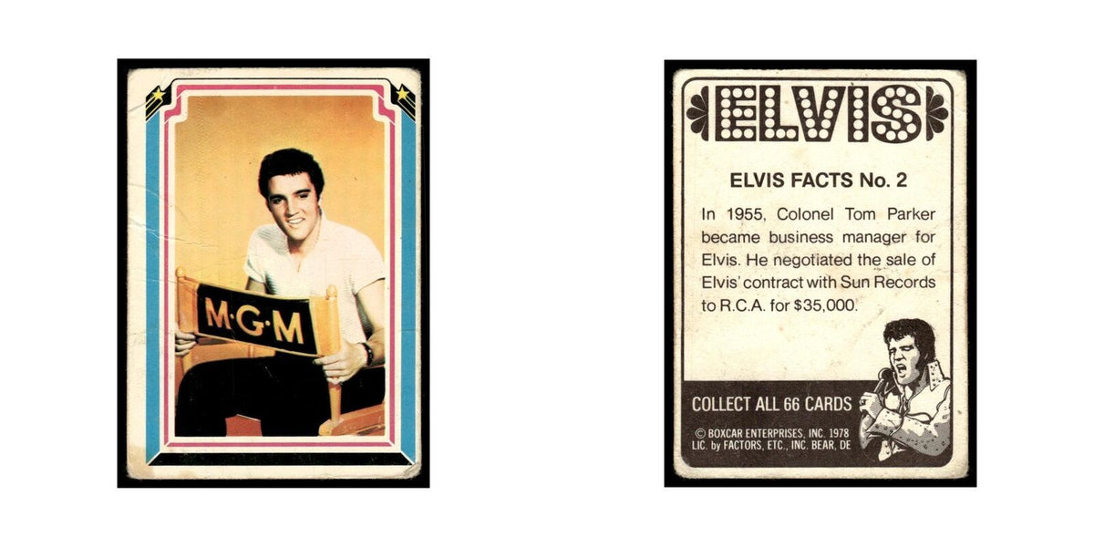 Elvis 1978 Boxcar #2 Trading Card Poor