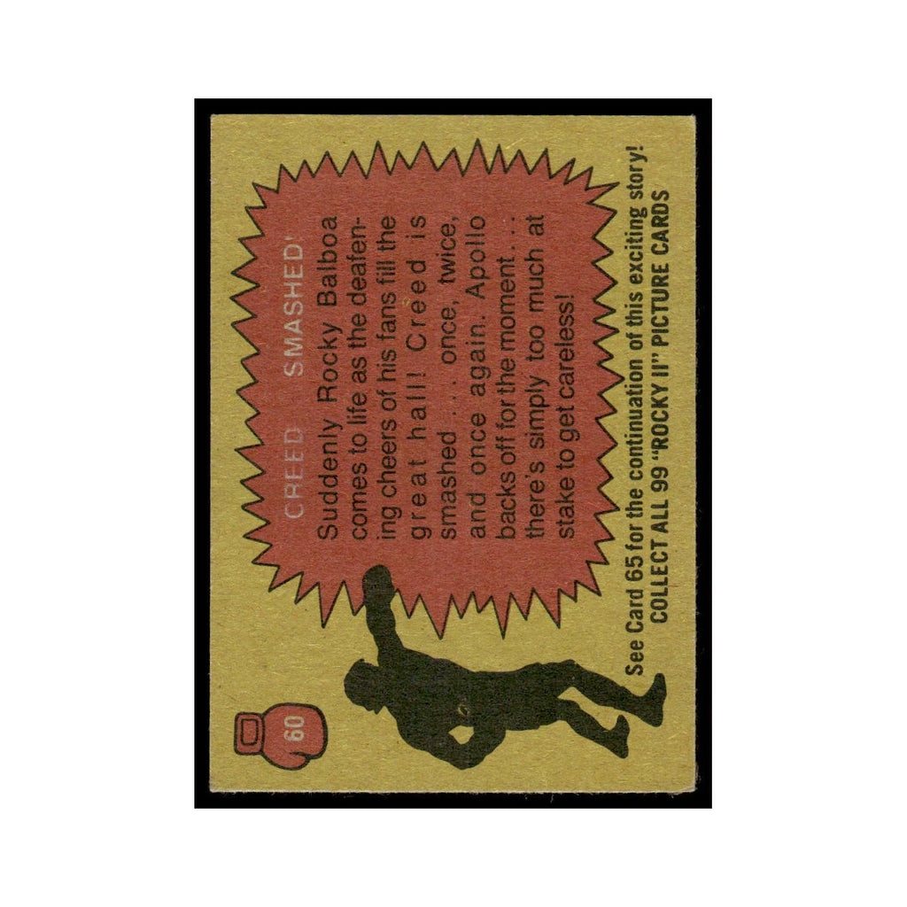 Creed Smashed 1979 Rocky II #60 Trading Card VG