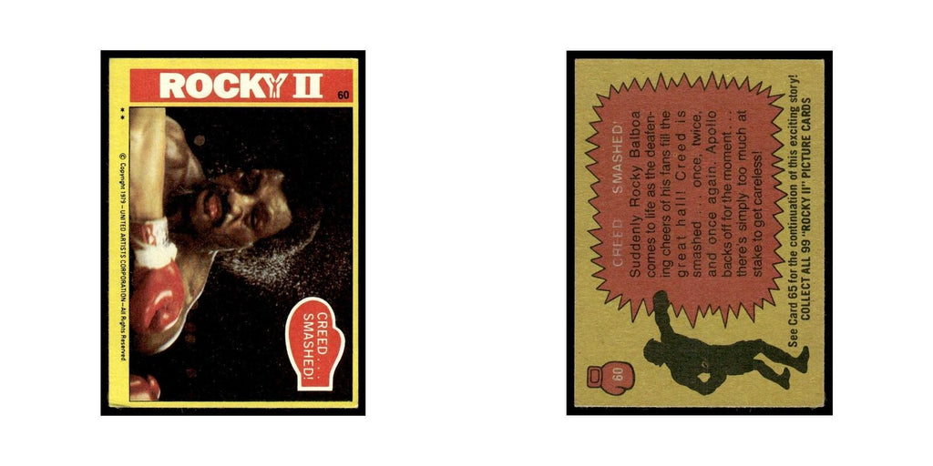Creed Smashed 1979 Rocky II #60 Trading Card VG