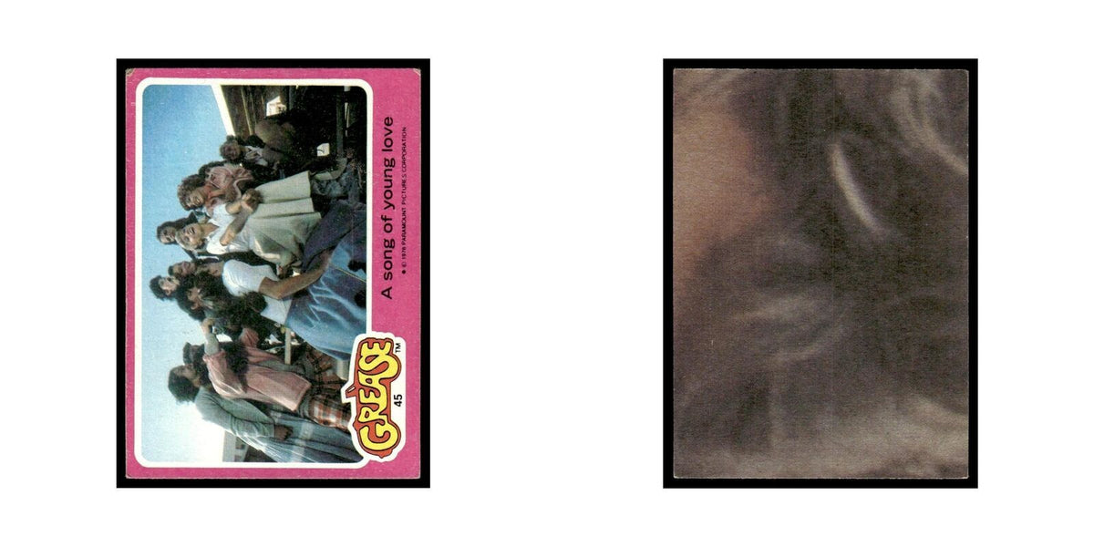 A Song of Young Love 1978 Grease #45 Trading Card VG