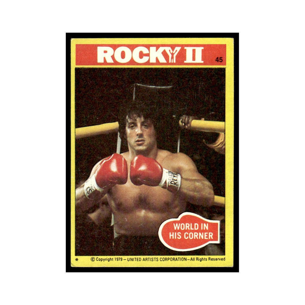 World In His Corner 1979 Rocky II #45 Trading Card VG