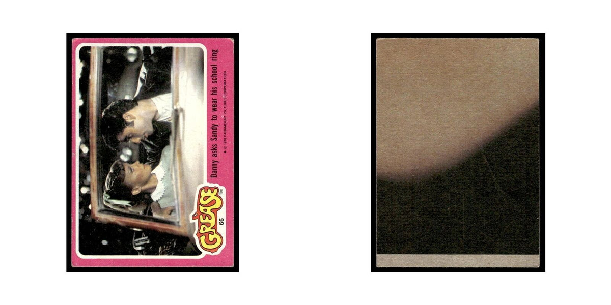Danny Asks Sandy To Wear Ring 1978 Grease #66 Trading Card Poor