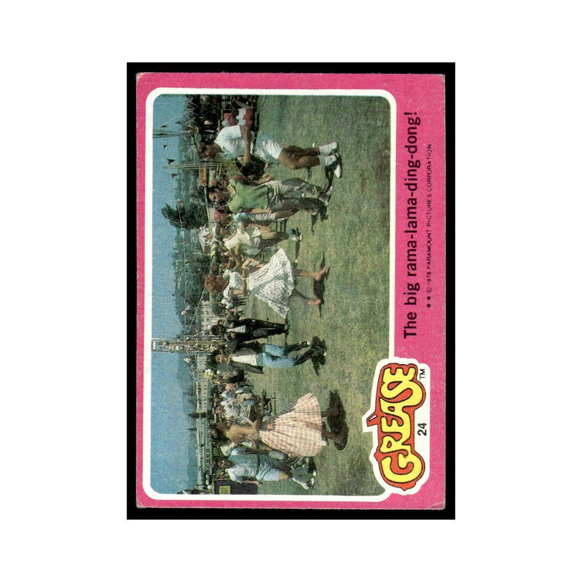 The Big Rama Lama Ding Dong 1978 Grease #24 Trading Card VG