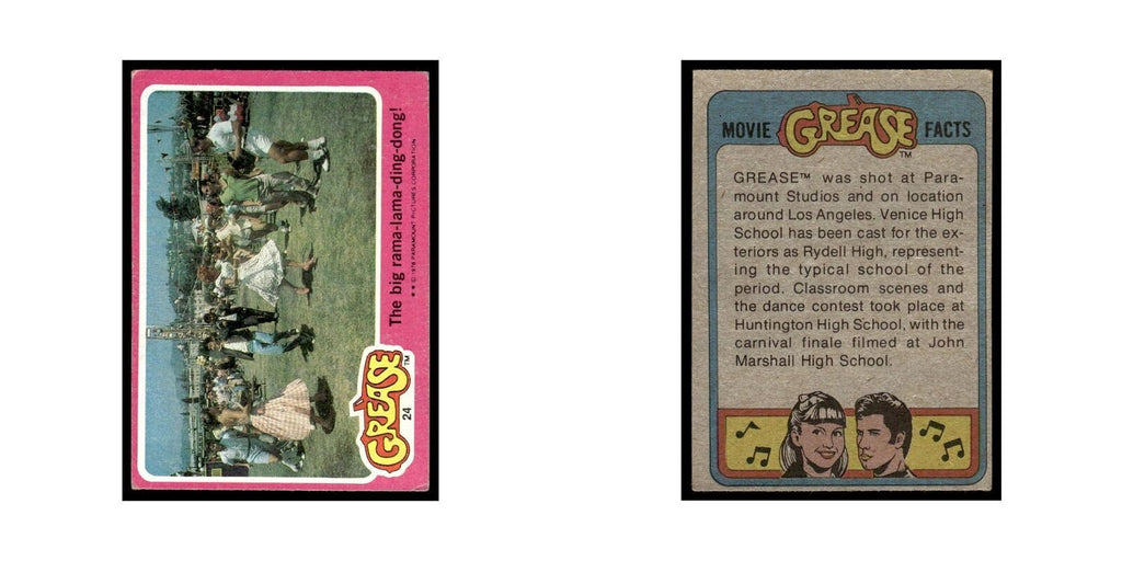 The Big Rama Lama Ding Dong 1978 Grease #24 Trading Card VG