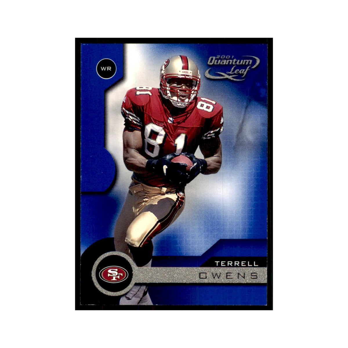 Terrell Owens 2001 Quantum Leaf #160 Football Cards Football Card NM
