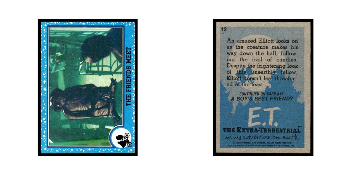 The Friends Meet 1982 Topps E.T. #12 Trading Card EX