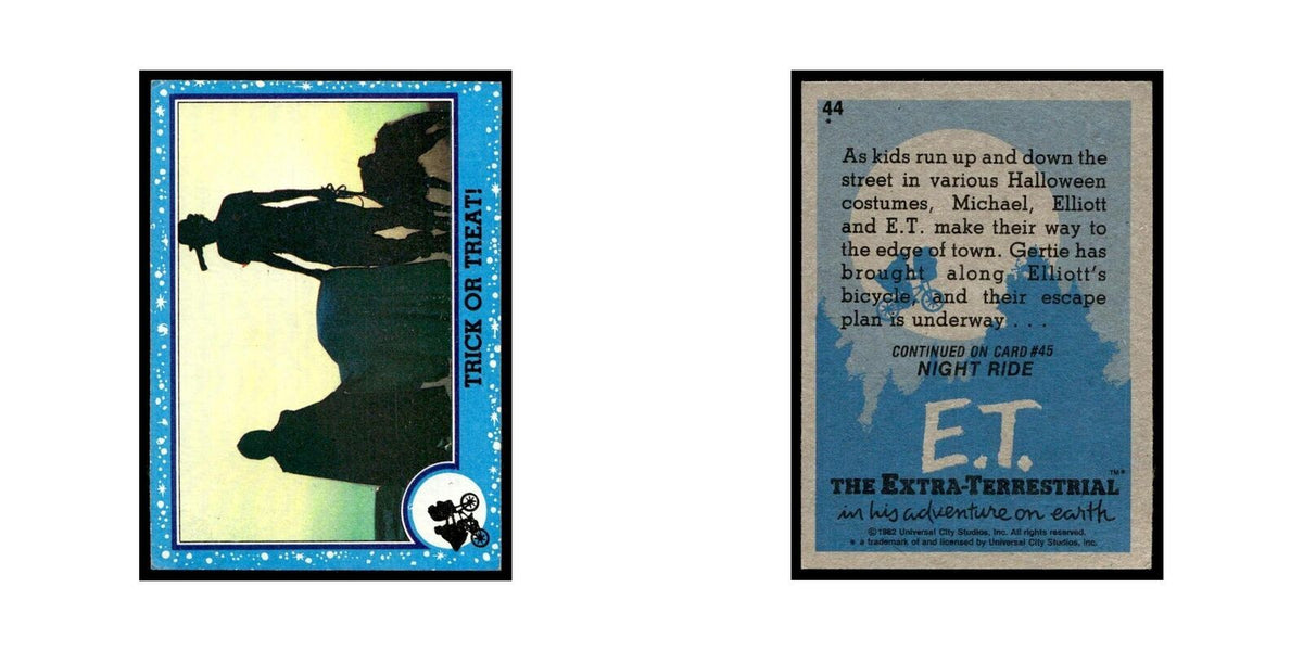 Trick or Treat 1982 Topps E.T. #44 Trading Card EX