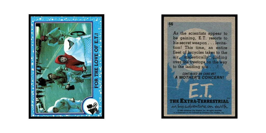For the Love of E.T. 1982 Topps E.T. #66 Trading Card EX