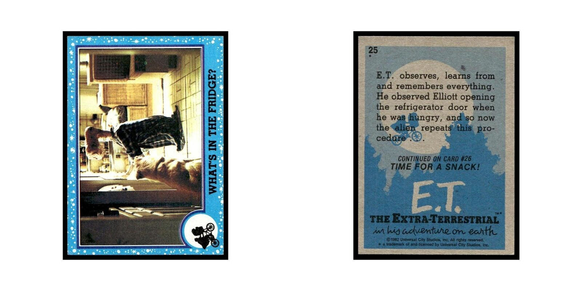 What's In The Fridge 1982 Topps E.T. #25 Trading Card EX