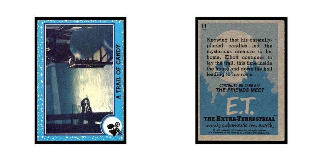 A Trail of Candy 1982 Topps E.T. #11 Trading Card EX