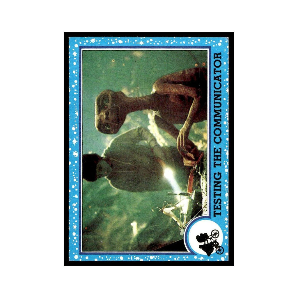 Testing The Communicator 1982 Topps E.T. #48 Trading Card EX